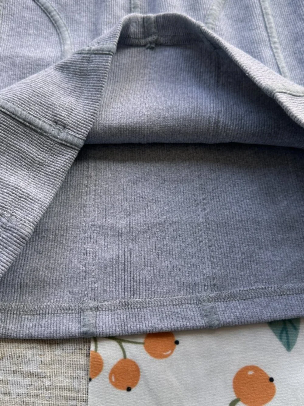 Alexander Wang Gray Corduroy Mini Skirt With Side Zipper - Picture 7 of 8